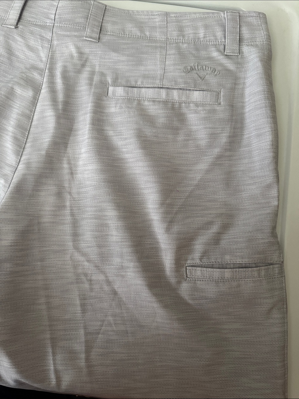 Men’s Callaway Light Gray Performance Golf Shorts - Picture 6 of 7